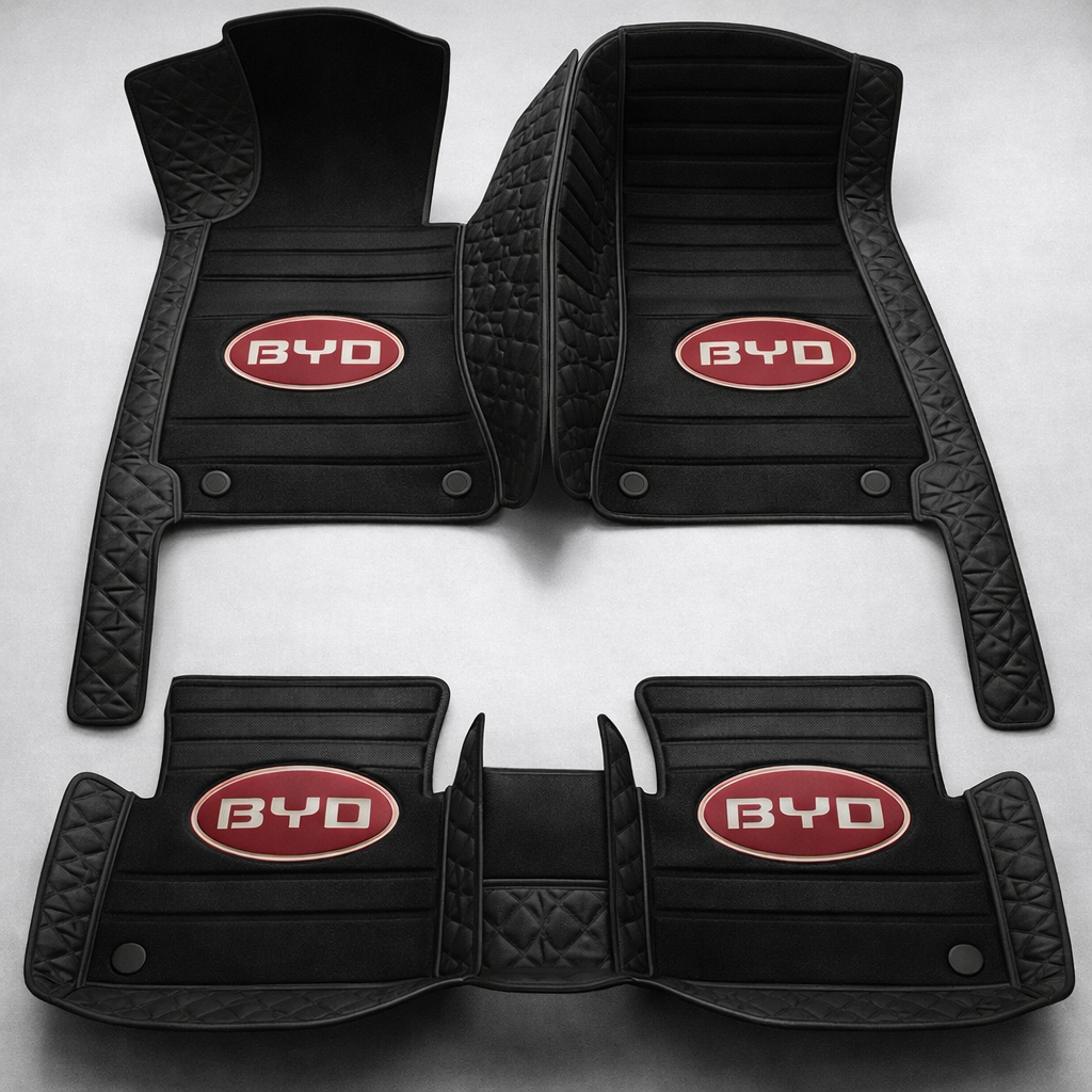 Set de covorașe auto premium, finisaj din piele – curățenie și eleganță în fiecare zi