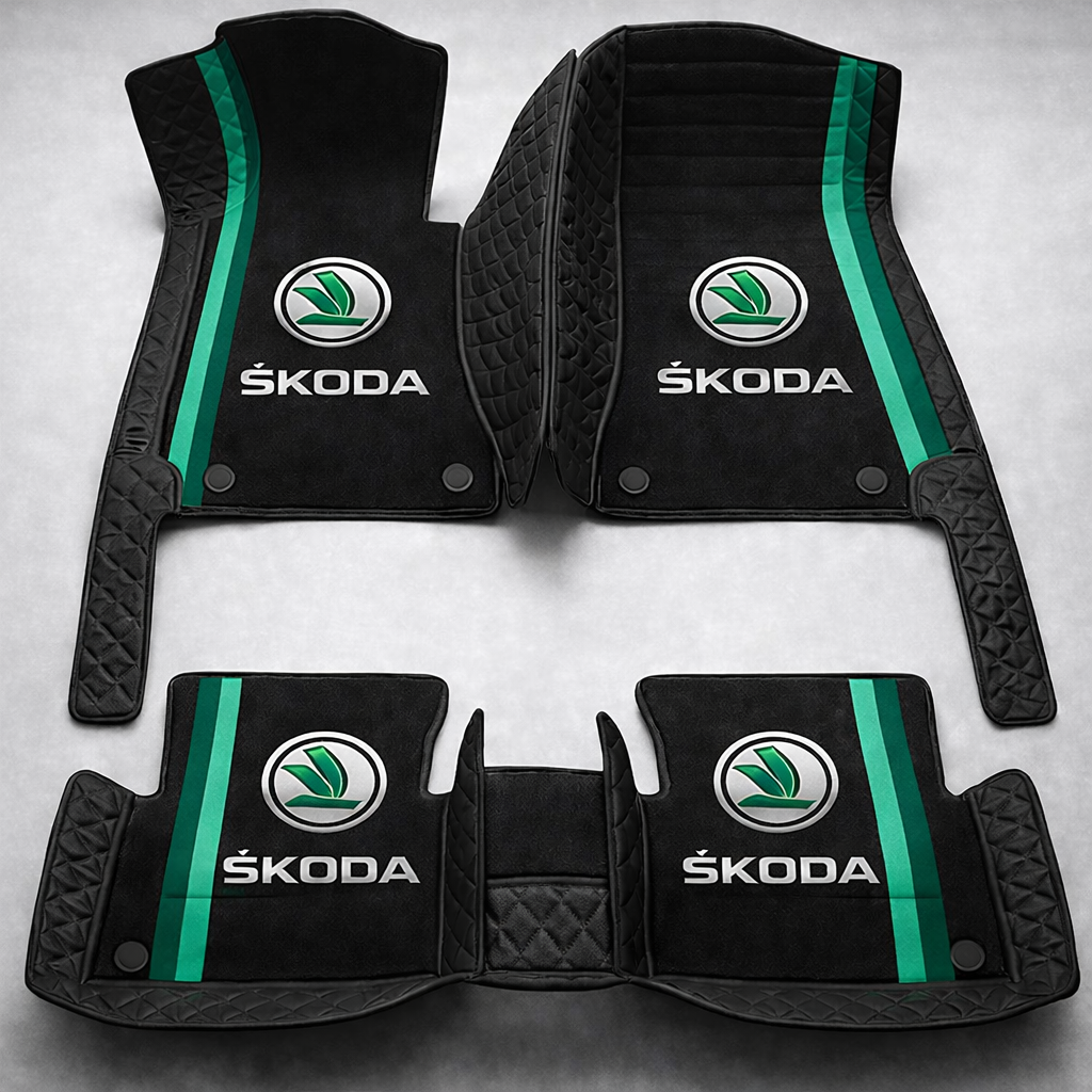 Set de covorașe auto premium, finisaj din piele – curățenie și eleganță în fiecare zi